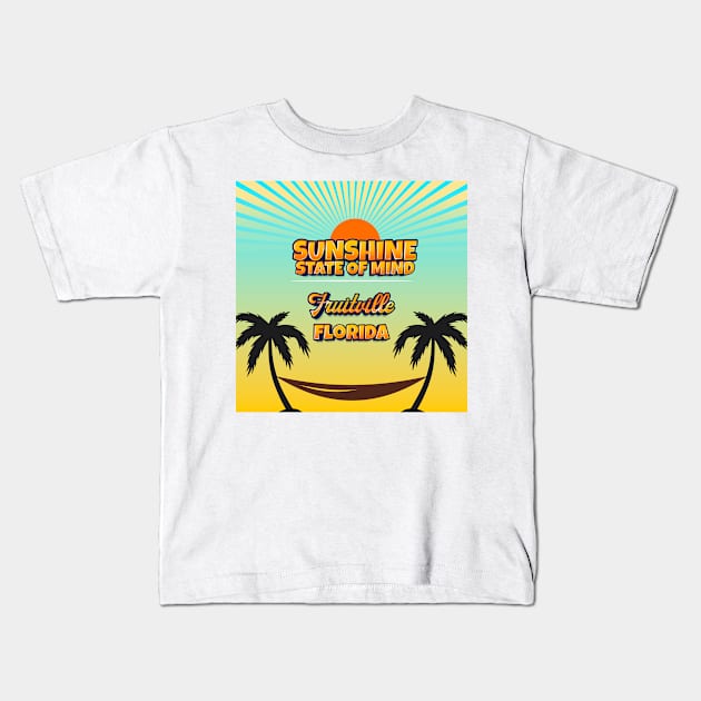 Fruitville Florida - Sunshine State of Mind Kids T-Shirt by Gestalt Imagery